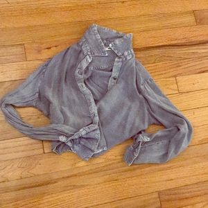 Crop denim top